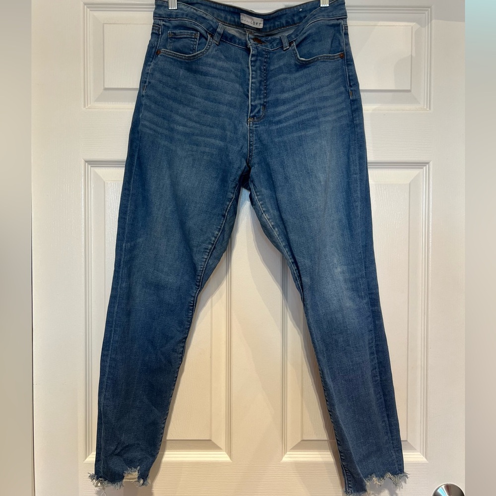 LOFT Curvy Women's High Rise Blue Jeans 12/31